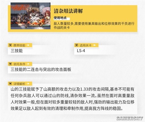 《明日方舟》近卫干员山测评 山强吗