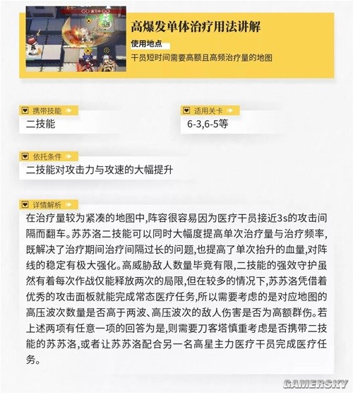《明日方舟》医疗干员苏苏洛测评 苏苏洛强吗