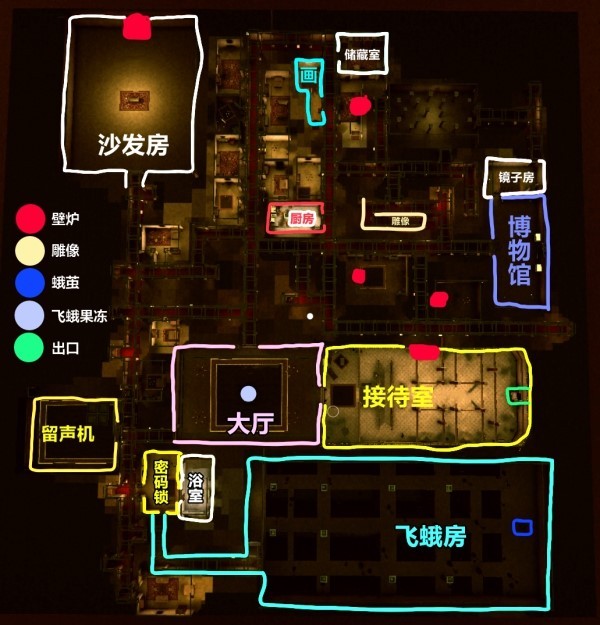 《深入后室（Inside the Backrooms）》恐怖旅馆地图及路线介绍