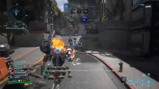 IGN《原始袭变》14分钟游玩实机：机甲恐龙刷刷刷！