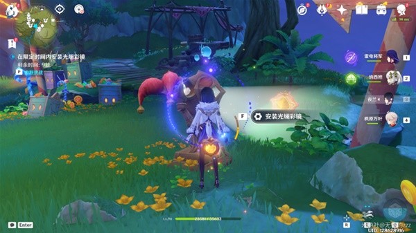 《原神》隐众游园地区琦光彩灯点位分享