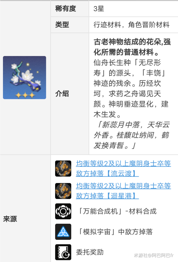 崩坏星穹铁道景元升级材料一览 景元升级材料有什么