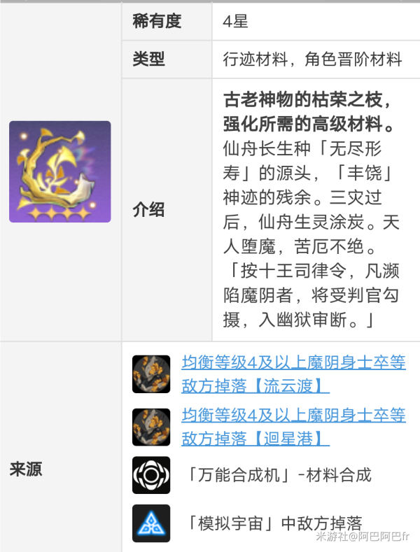 崩坏星穹铁道景元升级材料一览 景元升级材料有什么