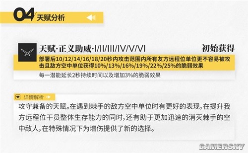 明日方舟狙击干员正义骑士号测评 正义骑士号值得培养吗