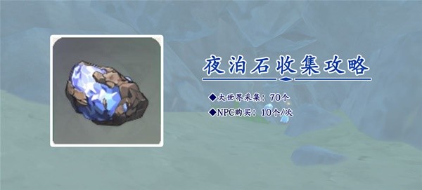 《原神》3.8版本夜泊石收集路线分享