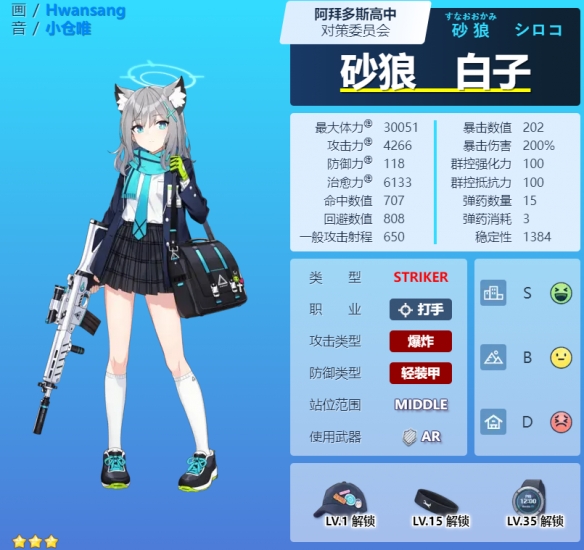 《蔚蓝档案》砂狼白子怎么样 砂狼白子图鉴介绍