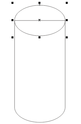CorelDraw X4怎样绘制圆柱体-CorelDraw X4绘制圆柱体的方法