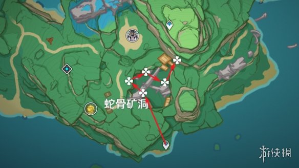 《原神》鸣草分布图 3.8鸣草收集路线