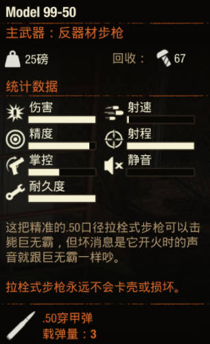 《腐烂国度2》武器  MODLE 99-50怎么样