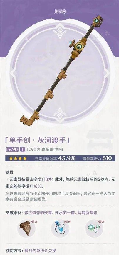 《原神》枫丹武器有哪些？枫丹角色新武器介绍