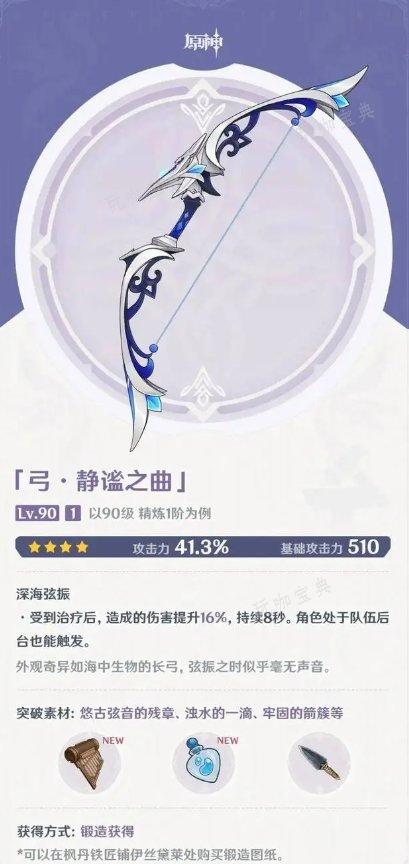 《原神》枫丹武器有哪些？枫丹角色新武器介绍