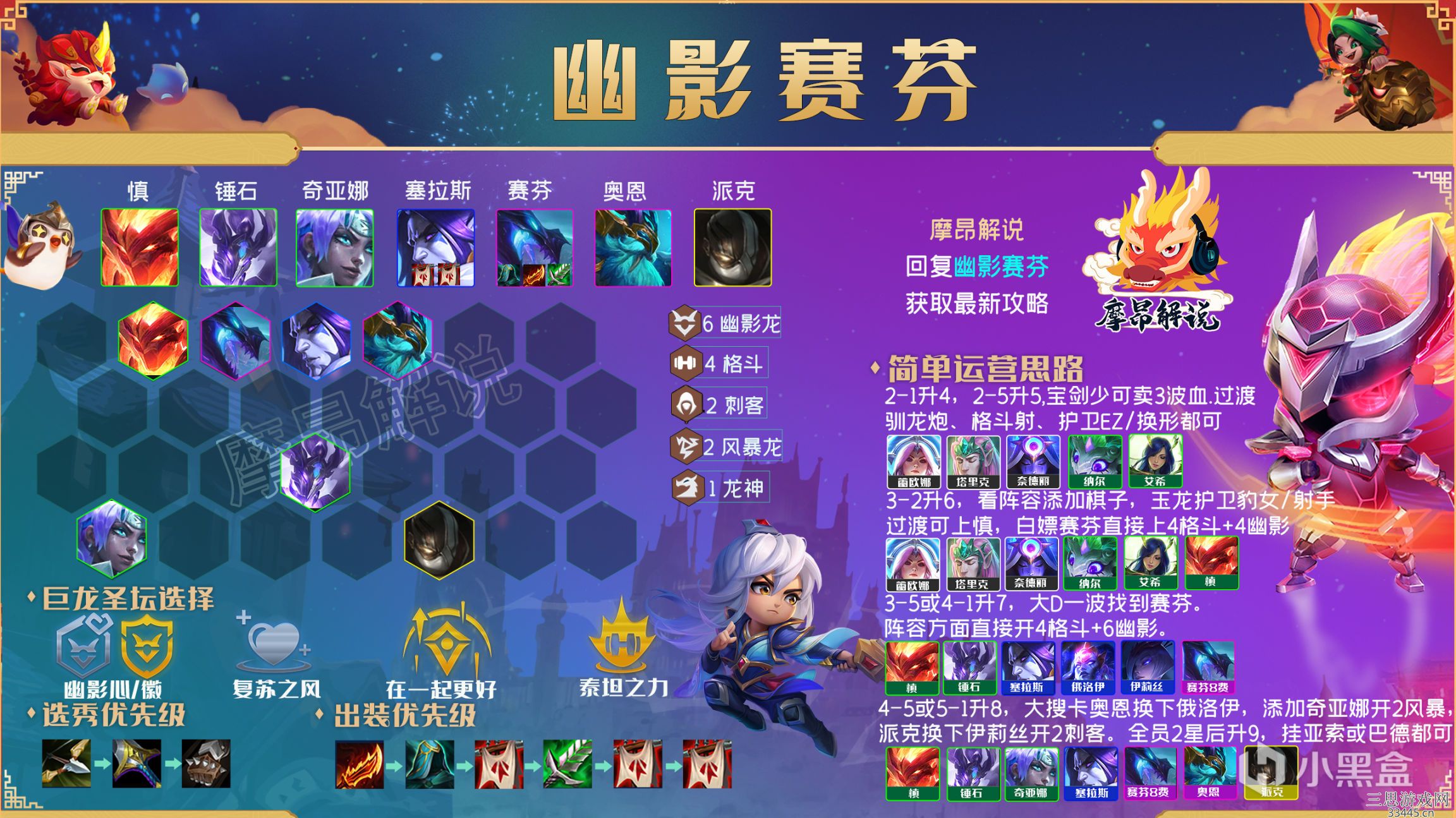 金铲铲之战幽影赛芬怎么玩(幽影赛芬阵容玩法攻略)