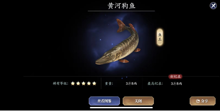天涯明月刀手游黄河狗鱼位置