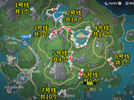 《原神》湖光铃兰采集路线详情